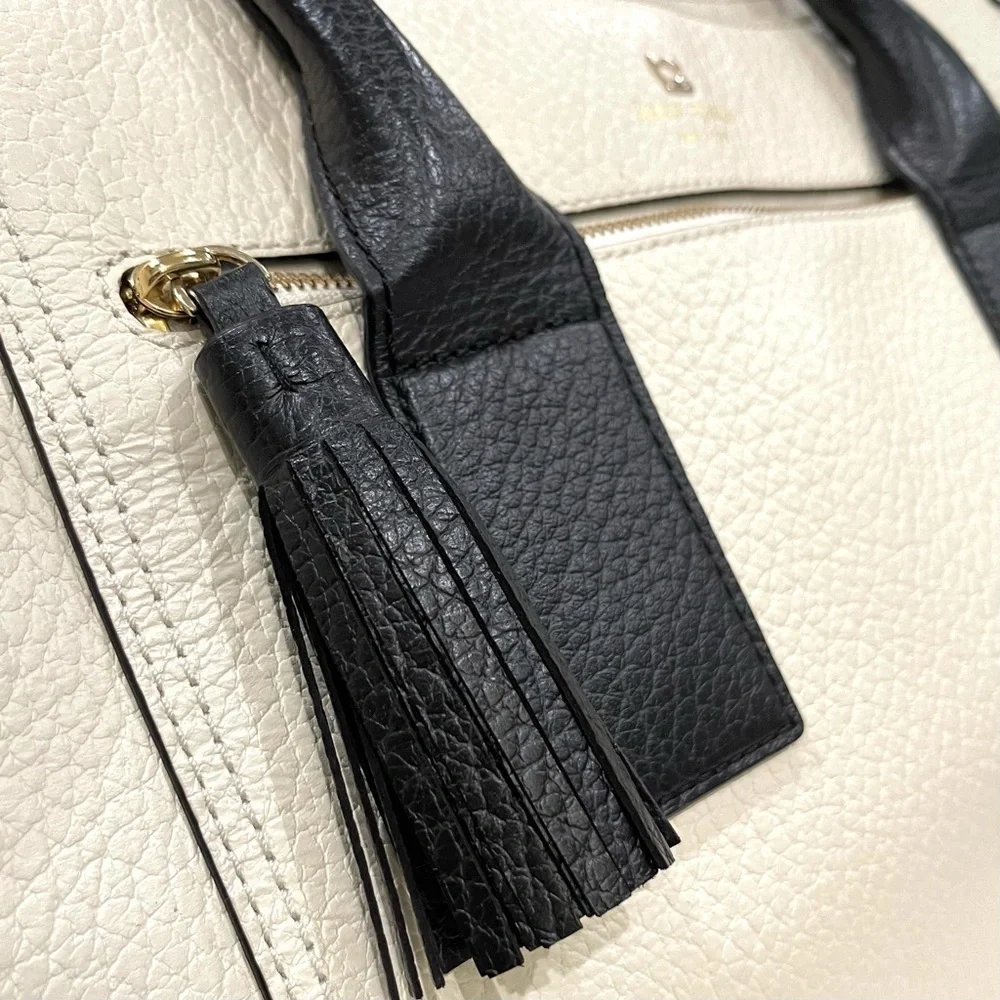 kate spade linda southport avenue tote tan black
